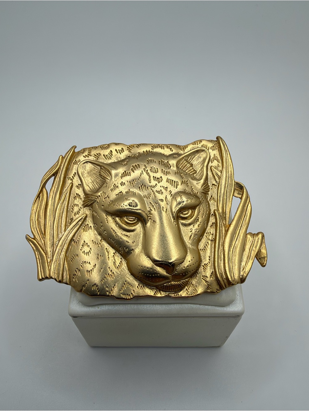 VTG 1986 Stamped JJ Jonette gold tone Leopard/Panther Brooch/Pin!